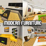 Icon Modern Furniture Addon (1.21) - MCPE/Bedrock Mods 