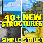 Icon More Simple Structures Addon (1.21) - MCPE/Bedrock Mods 