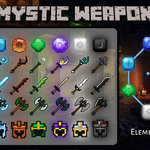 Icon Mystic Weapon Addon (1.21) - Minecraft PE/Bedrock Mods 